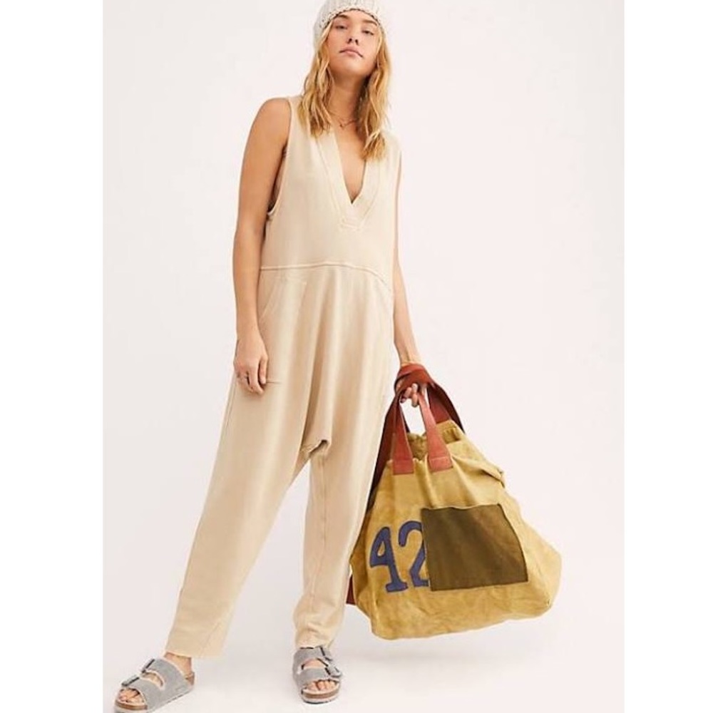 INTIMATELY Free people cream soft jumpsuit nwot